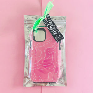 SAMPLE SALE: Pink Lines Deluxe Tough iPhone 12 Case
