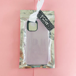 SAMPLE SALE: Lilac Dogtooth Deluxe Tough iPhone 12 Case