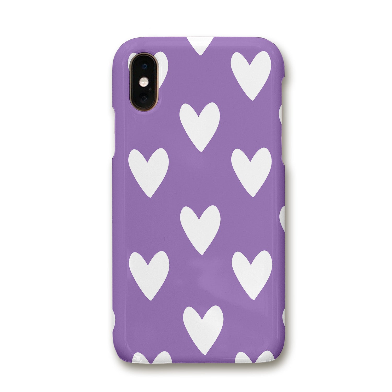 Lilac Hearts Tough Phone Case