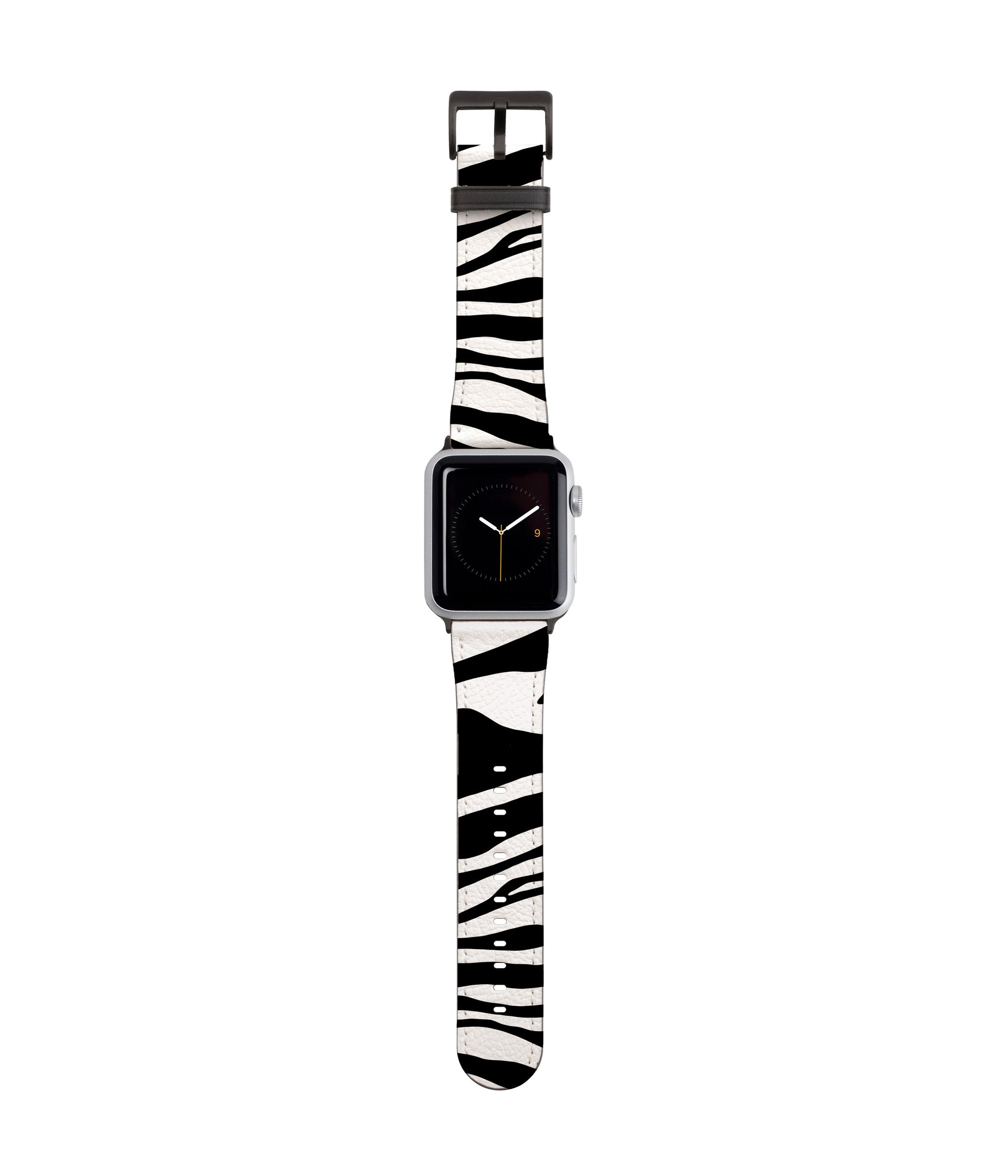 Zebra Print Vegan Leather Apple iWatch Strap