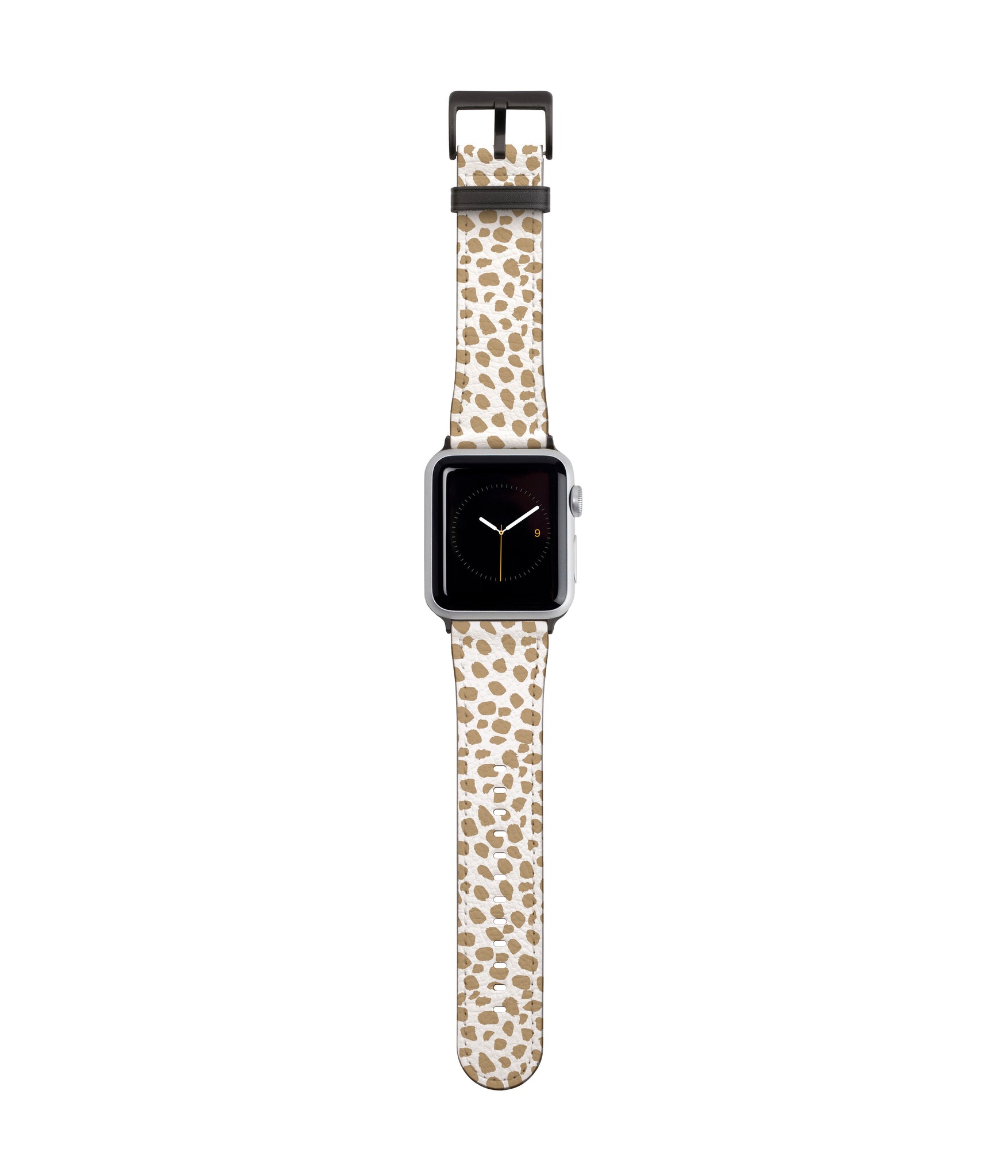 Beige Dotty Print Vegan Leather Apple iWatch Strap