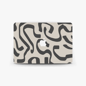 Abstract Greige MacBook Skin
