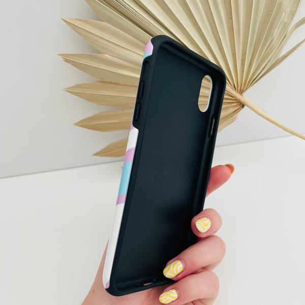 SAMPLE SALE : Pastel Zebra Print iPhone XS Max Deluxe Tough Case