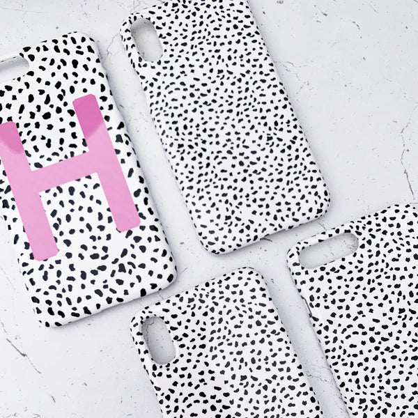 Pink Personalised Dalmatian Phone Case
