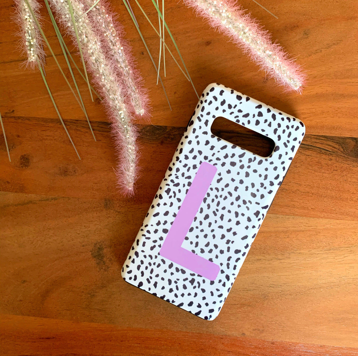 Lilac Personalised Dalmatian Phone Case