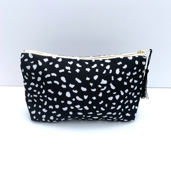 Reverse Dalmatian Print Make-Up Bag