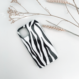 Zebra Print Deluxe Tough Phone Case