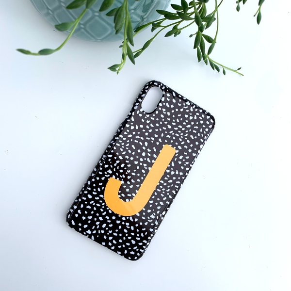 Reverse Dalmatian Mustard Personalised Phone Case