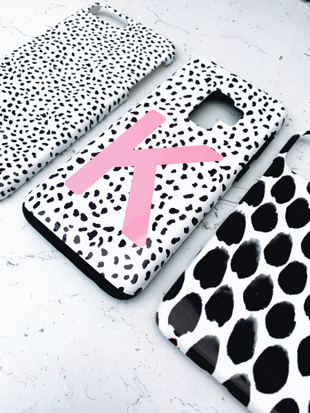 Dalmatian Pink Personalised Deluxe Tough Phone Case