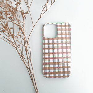 Beige Dogtooth Phone Case