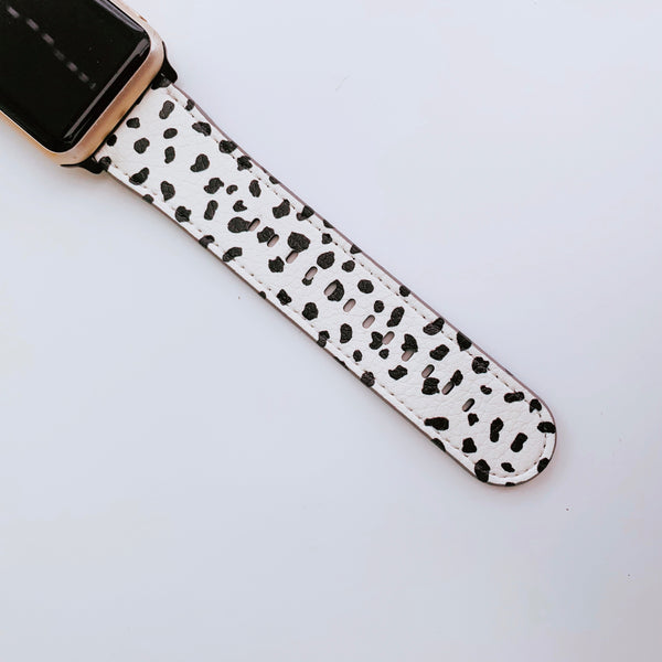 Dalmatian Spot Vegan Leather Apple iWatch Strap