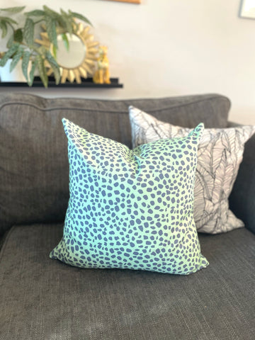Sage Spring Spots Cushion Cover